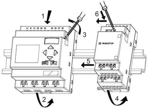 Специфика монтажа модуля LOGO!230RC
